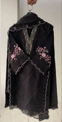 black embroidered chanderi kurta set 3