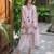 Light-pink silk blend embroidered kurta-sets