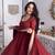 Maroon georgette embroidered kurta-sets