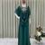 Dark-green chinon embroidered kurta-sets