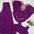 Purple chinon embroidered kurta-sets