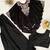 Black chinon embroidered kurta-sets