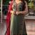 Green vichitra silk embroidered kurta-sets