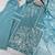 Sky-blue silk blend embroidered kurta-sets