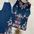 Blue crepe embroidered kurta-sets