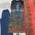 Royal-blue chinon printed kurta-sets