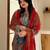 Royal-blue chinon printed kurta-sets