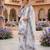 White georgette printed kurta-sets