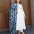 White georgette embroidered kurta-sets