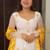 White georgette embroidered kurta-sets