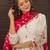 White georgette embroidered kurta-sets