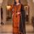 Orange rayon embroidered kurta-sets