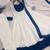 White silk blend plain kurta-sets