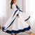 White silk blend plain kurta-sets