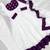 White silk blend plain kurta-sets