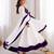 White silk blend plain kurta-sets