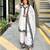 White chanderi embroidered kurta-sets
