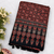 Black Color Ajrakh Print With Mirror Work And Latkan Japan Satin Saree