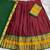 Maroon Kanjivaram Silk Half Saree – Traditional Zari Weaving Langa Voni Set For Women's