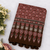 Brown Color Ajrakh Print With Mirror Work And Latkan Japan Satin Saree