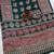 Dark Green Color Ajrakh Print With Mirror Work And Latkan Japan Satin Saree