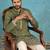 Mens silk blend green solid embroidered calf length straight kurta