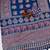 Royal Blue Color Ajrakh Print With Mirror Work And Latkan Japan Satin Saree