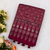 Wine Color Ajarakh Print With Mirror Work And Latkan Japan Satin Saree