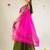 Olive Green Kanjivaram Silk Half Saree – Traditional Zari Weaving Langa Voni Set For Women's