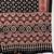 Black Color Ajarakh Print With Mirror Work And Latkan Japan Satin Saree