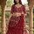 RED NET PARTY WEAR EMBROIDERY LEHENGA CHOLI