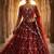 RED NET PARTY WEAR EMBROIDERY LEHENGA CHOLI