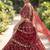 RED NET PARTY WEAR EMBROIDERY LEHENGA CHOLI