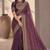 Wine Color Mono Banglori With Sequance And Embroidery Work Nc Twill Saree