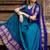 Rama Blue & Royal Blue Kanjivaram Silk Half Saree – Traditional Gold Zari Weaving Langa Voni Set For Women's