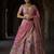 PINK FAUX GEORGETTE PARTY WEAR EMBROIDERY LEHENGA CHOLI 