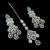 Pista rhodium-plated agate stone necklace set with earrings & maang tikka