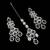 Purple rhodium-plated agate stone necklace set with earrings & maang tikka