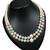 Pink & pista color necklace set with earrings, moti & agate stone, gold plated