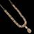 Champagne color necklace set with earrings and maang tikka – agate stone, antique gold plating