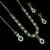 Green color necklace set with earrings and maang tikka – agate stone, antique gold plating
