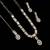 Baby pink color necklace set with earrings and maang tikka – agate stone, antique gold plating