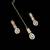 Baby pink color necklace set with earrings and maang tikka – agate stone, antique gold plating