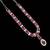 Maroon color necklace set with earrings & maang tikka | agate stone | rhodium plated