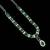 Green color necklace set with earrings & maang tikka | agate stone | rhodium plated