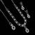 Purple color necklace set with earrings & maang tikka | agate stone | rhodium plated