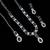 Blue color necklace set with earrings & maang tikka | agate stone | rhodium plated