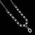 Blue color necklace set with earrings & maang tikka | agate stone | rhodium plated