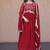 Women georgette with zari & sequins embroidered work kurta & dupatta set