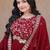 Women georgette with zari & sequins embroidered work kurta & dupatta set